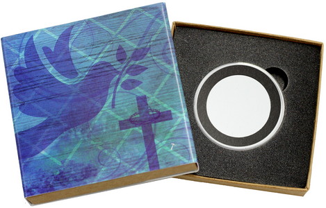 SilverTowne Natural Kraft Paper Gift Box with Religious Box Sleeve